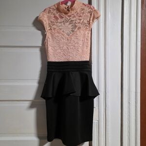 Lace and satin dress